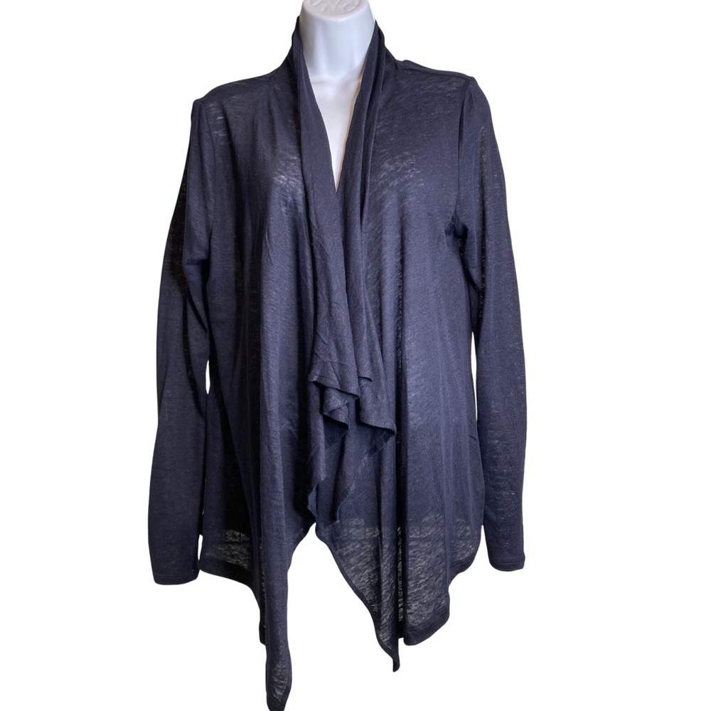 Verve Ami Women's Open Front Cardigan Size XL‎ Lightweight 100% Linen Lagenlook